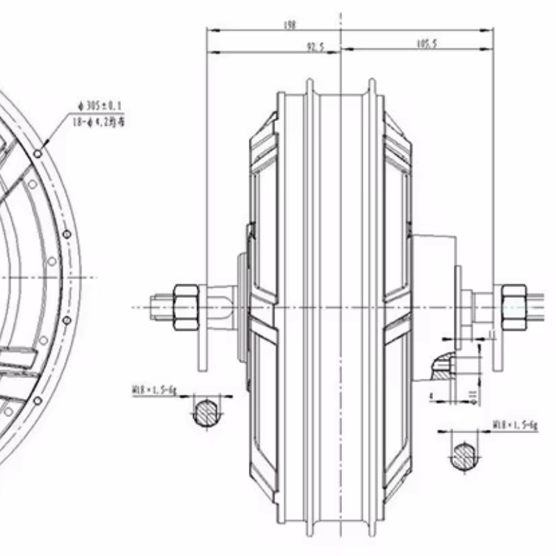 QS Motor 273 Model 72v-144v Te - Qs273 Hub Motor 8000W 72V incelemesi ve fiyatı