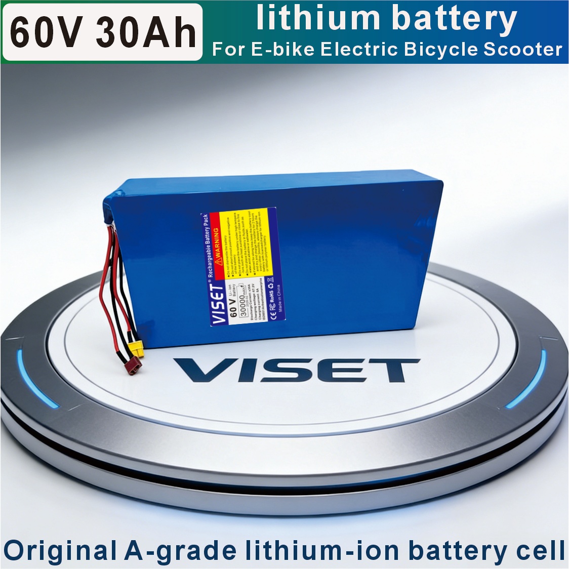 VISET 60V 30AH Bisiklet 18650  - 60V 30Ah Electric Scooter Battery incelemesi ve fiyatı